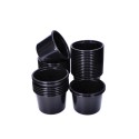Czarne pojemniki plastikowe jednorazowe do żywności 500ml 50szt - 4