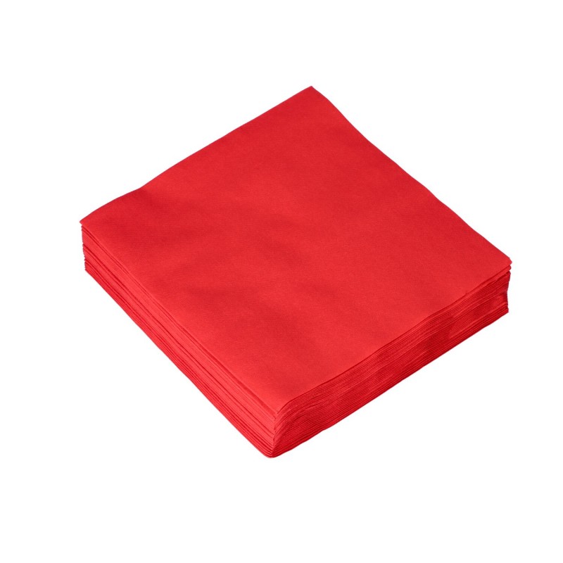 Serwetki Flizelinowe Premium Czerwone 40 X 40cm 50sztuk - 2