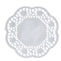 Serwetki ażurowe okrągłe papierowe białe 10cm 500x