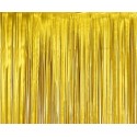 Kurtyna foliowa dekoracyjna matowa mocna złota - 1