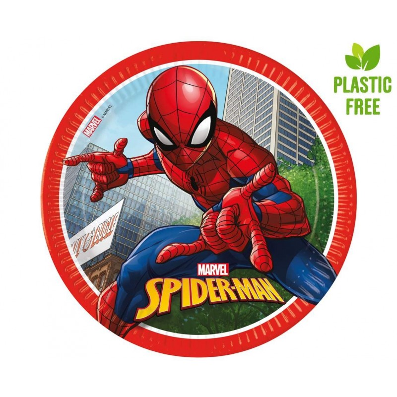Talerzyki papierowe jednorazowe Spiderman Marvel - 1