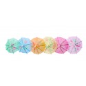 Kolorowe parasolki dekoracje papierowe do drinków