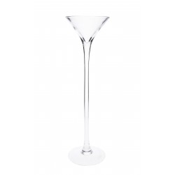 Szklany wazon kielich martini przezroczysty 50cm