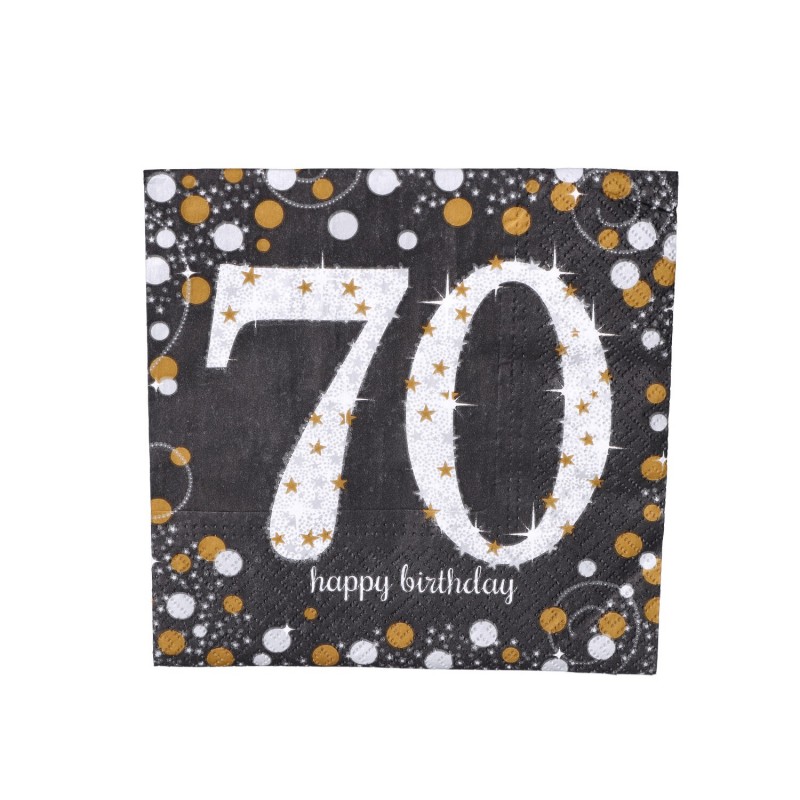Serwetka papierowa jednorazowa urodziny 70 lat
