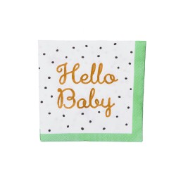 Serwetki papierowe Hello Baby na baby shower