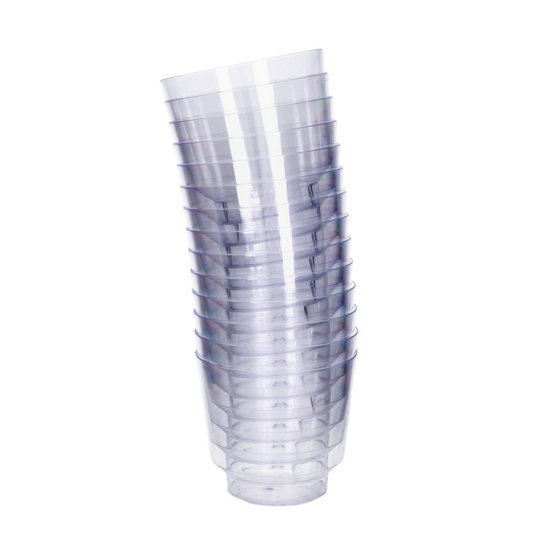 Szklanki kubki plastikowe 250ml wielorazowe 25szt