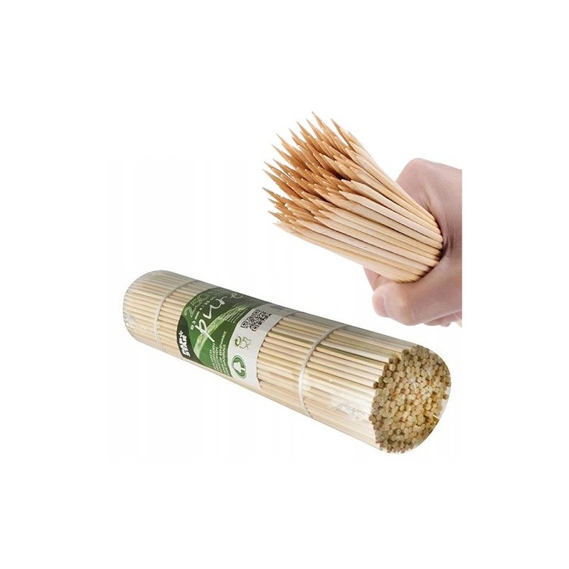 Patyczek bambusowy wykałaczki do szaszłyków 200szt-2