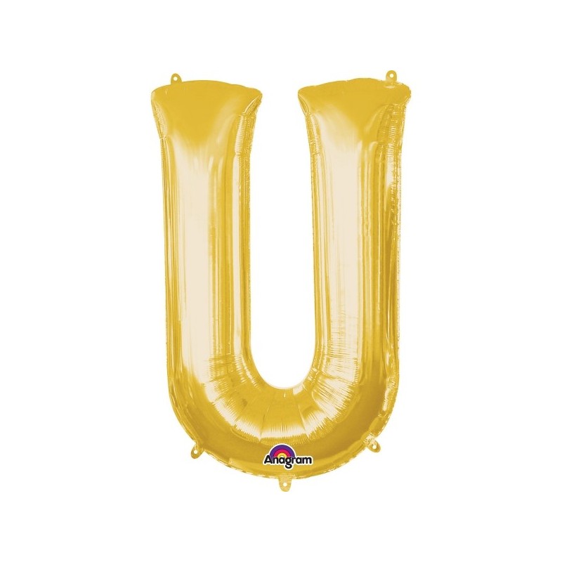 Balon foliowy 16 litera U złota - 1