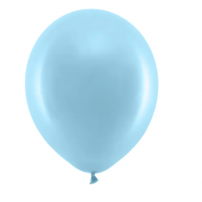 Balony lateksowe jasny niebieski pastelowy 10szt - 1