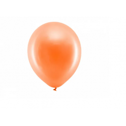 Balony lateksowe pomarańczowe metalik 30 cm 10szt
