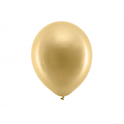 Balony lateksowe złote metaliczne 30cm 10szt - 1