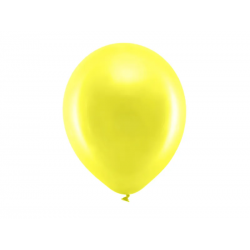 Balony lateksowe żółte metaliczne 30cm 10szt