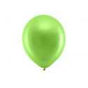 Balony lateksowe jasno zielone metaliczne 10szt - 1