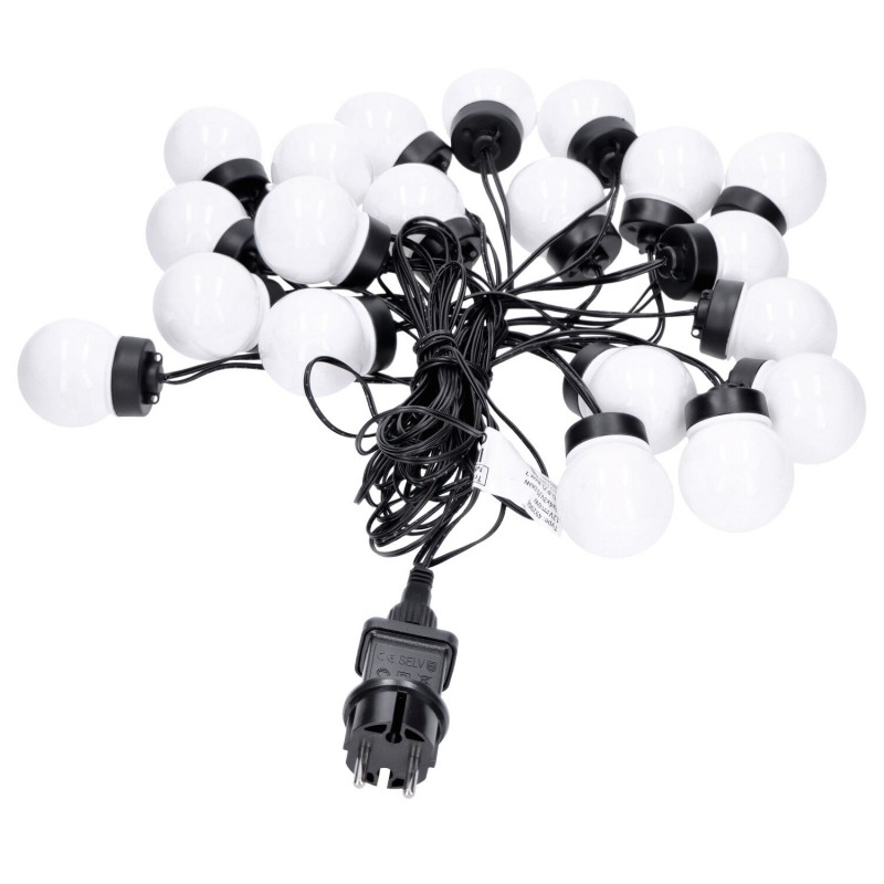 Lampki LED zewnętrzne ciepły biały żarówki kule