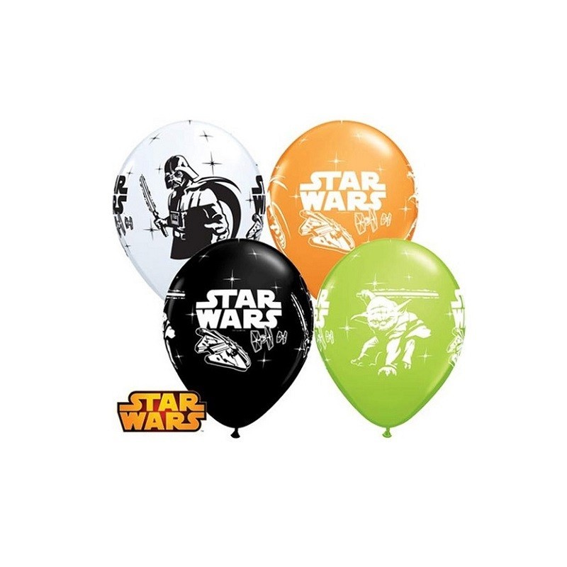 Balon 30 cm Darth Vader & Yoda 6 szt. - 1