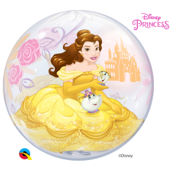 Balon gumowy Księżniczka Bella transparentny 56cm 