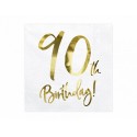 Serwetka papierowa jednorazowa na urodziny 90 lat - 1
