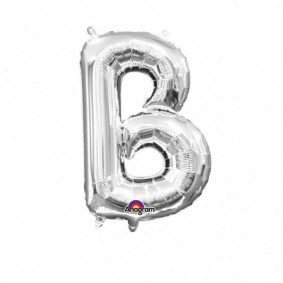 Balon foliowy 16 litera B srebrna - 1