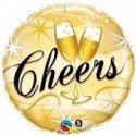 Balon foliowy 18 kieliszki z szampanem Cheers - 1