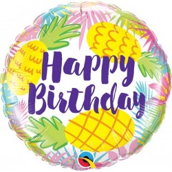 Balon foliowy ananasy na urodziny dekoracja na hel