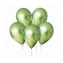 Balony lateksowe na hel zielone metaliczne na hel - 1