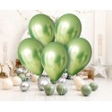 Balony lateksowe na hel zielone metaliczne na hel - 2