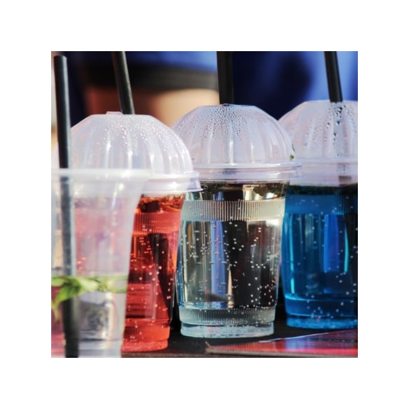 Kubki plastikowe PET napojów 300 z pokrywkami 78 - 3
