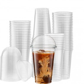 Kubki plastikowe do shake napojów 400 wieczka 95 - 1