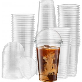 Kubki plastikowe do shake napojów 500 wieczka 95 - 1