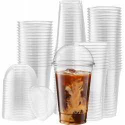 Kubki plastikowe do shake napojów 500 wieczka 95
