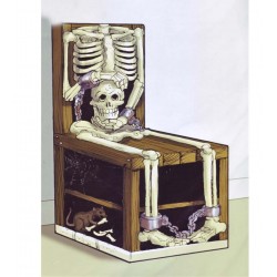 Dekoracja na krzesło Kościotrup szkielet Halloween