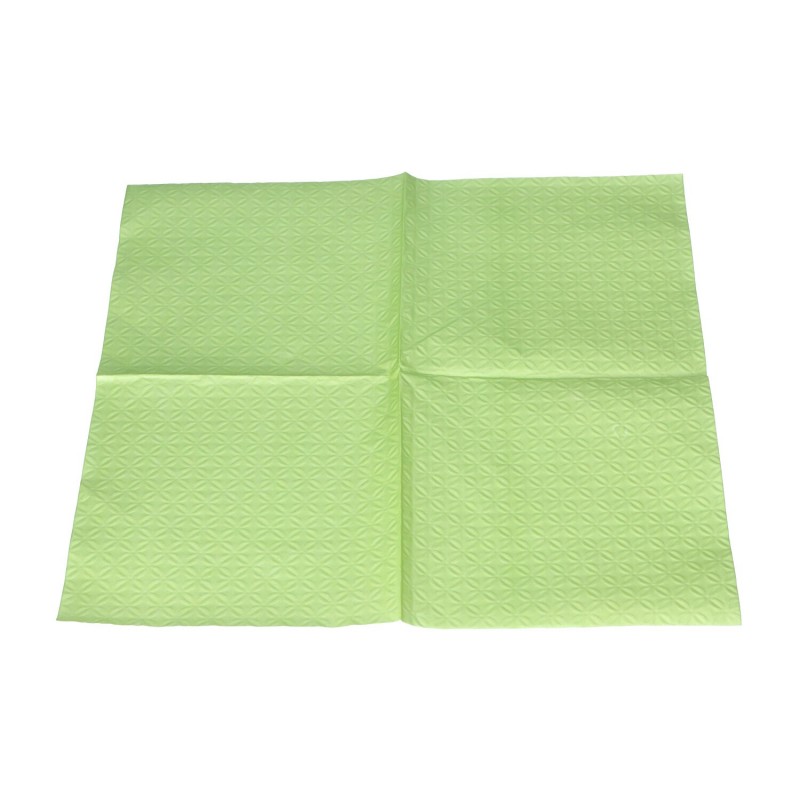 Serwetki papierowe ozdobne zielone z tłoczeniem