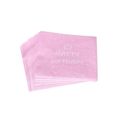 Serwetki papierowe jednorazowe różowe dekoracja