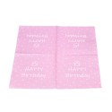 Serwetki papierowe jednorazowe różowe dekoracja