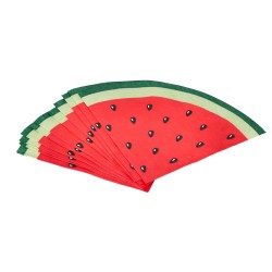 Serwetki papierowe arbuz okrągłe dekoracja 12szt
