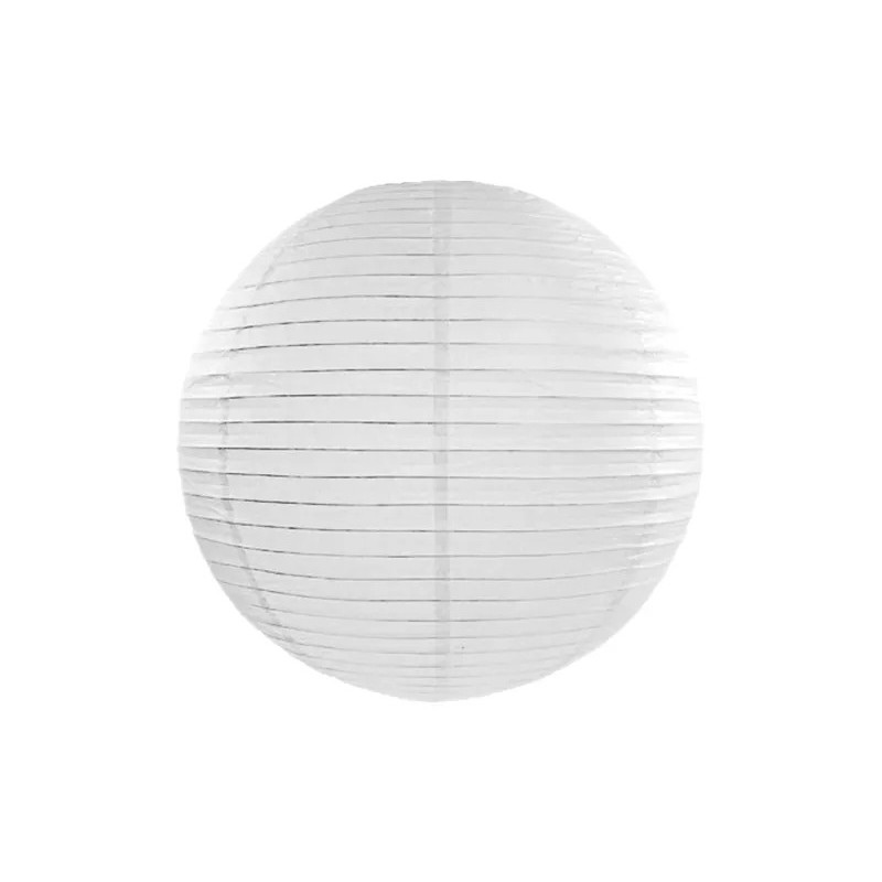 Lampion papierowy kula biały ślubny okrągły 45cm - 1