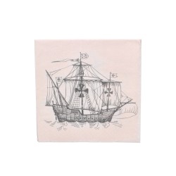 Serwetki papierowe jednorazowe okręt dekoracja