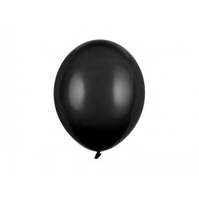 Balony lateksowe pastelowe czarne 30cm 100szt - 1