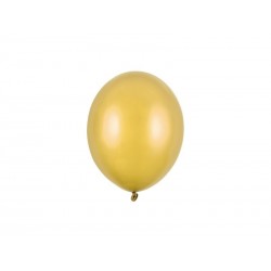 Balony lateksowe metaliczne złote 12cm 100szt