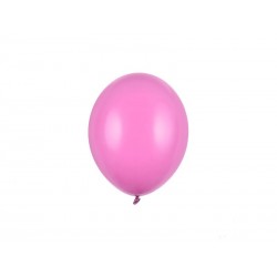 Balony lateksowe pastelowe fuksja 12cm 100szt