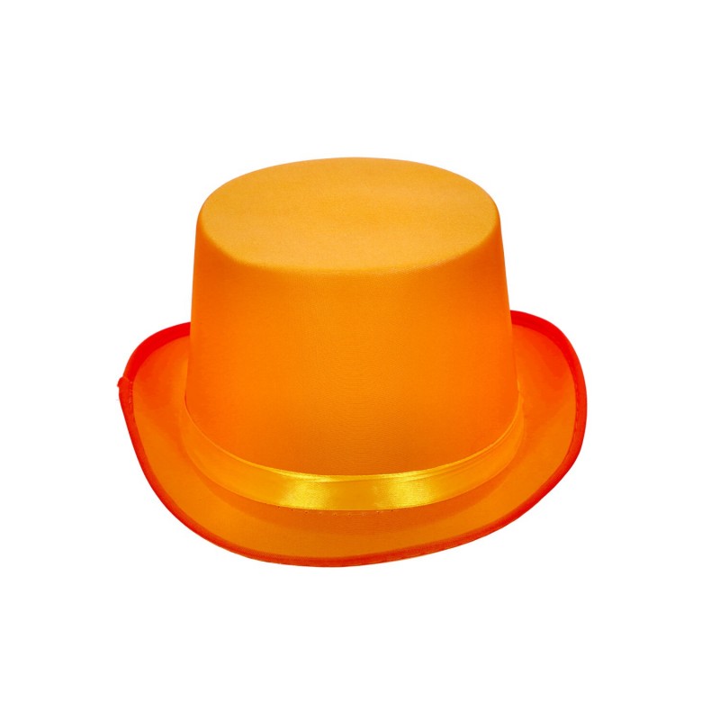 Kapelusz cylinder pomarańczowy