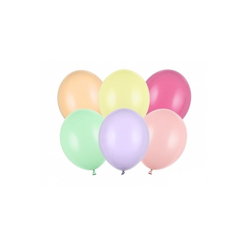 Balony lateksowe pastel wielokolorowe 30cm 100szt - 1