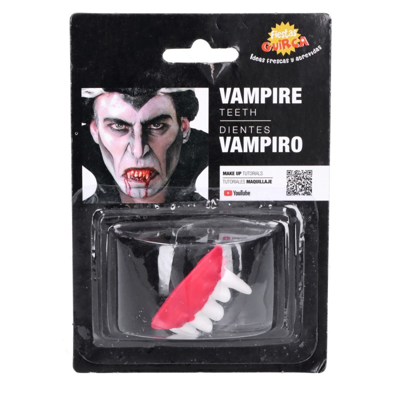 Zęby wampira halloweenowe sztuczne kły szczęka