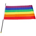 Flaga tęczowa pride rainbow flag kolorowa lekka