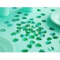 Konfetti metalizowane zielone liście na stół 15g - 2