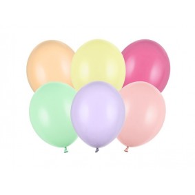 Balony lateksowe 27cm wytrzymałe pastelowe 10szt - 1