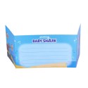 Zaproszenie z kopertą Baby Shark niebieskie 8szt