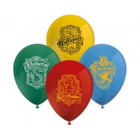 Balony lateksowe Harry Potter Hogwarts Houses 8szt - 1