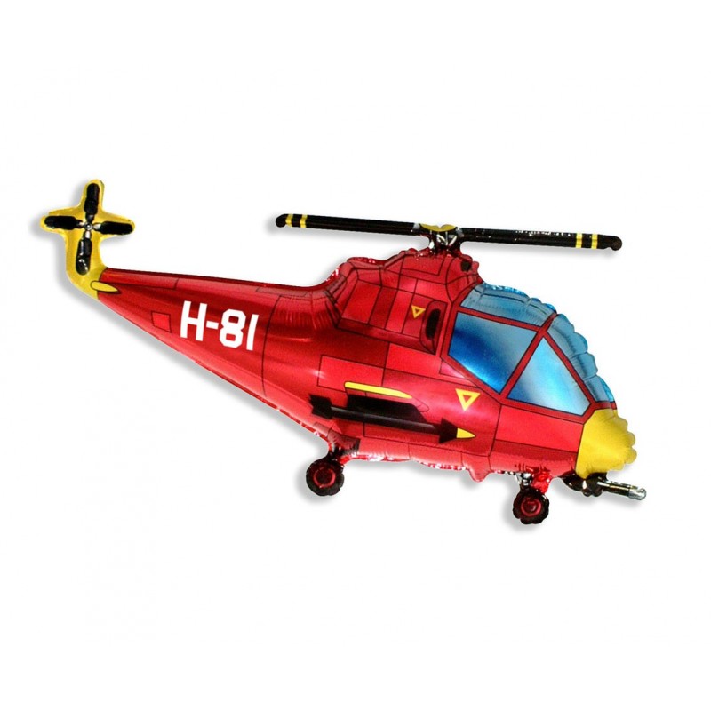 Balon foliowy na hel helikopter śmigłowiec duży - 2