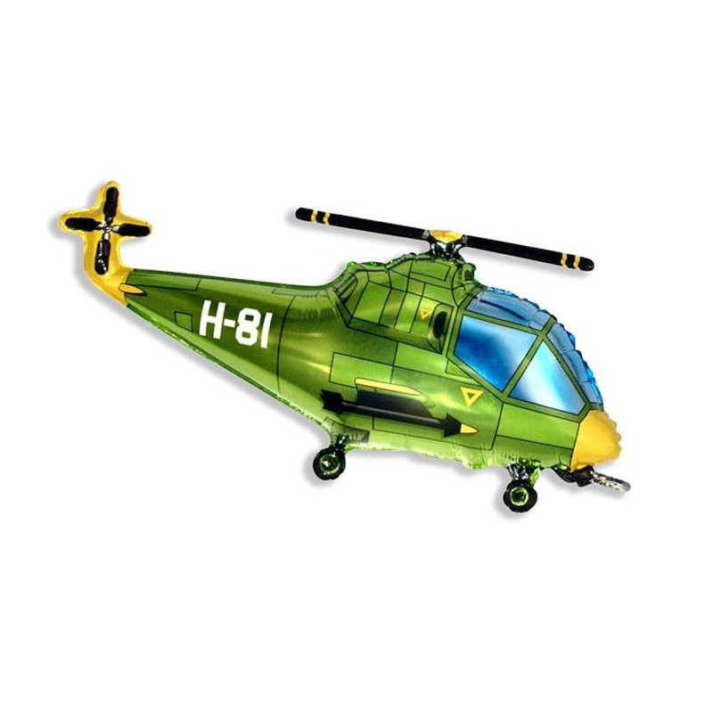Balon foliowy na hel helikopter śmigłowiec duży - 4